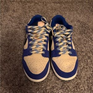 Nike Women's Sneakers Blue and Beige